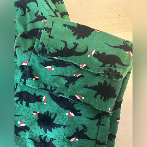 3/$15 Christmas Dinosaurs flannel pyjama bottom - Picture 3 of 3